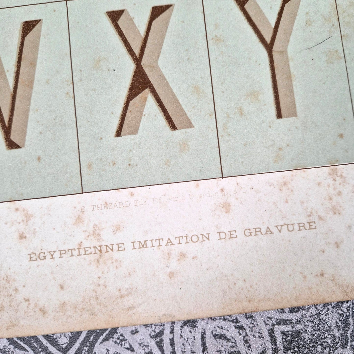 antique french typography plate a botzum