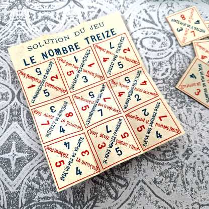 antique game number 13