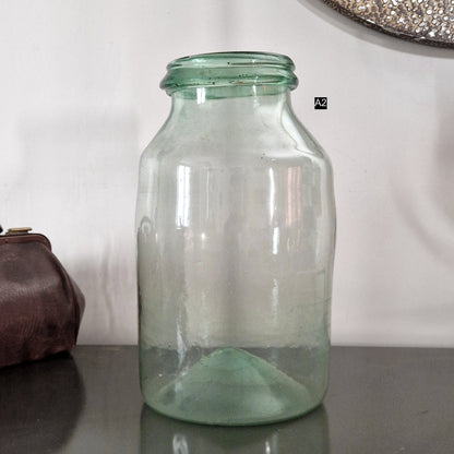 antique glass jar hand blown