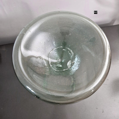 antique handmade glass jar