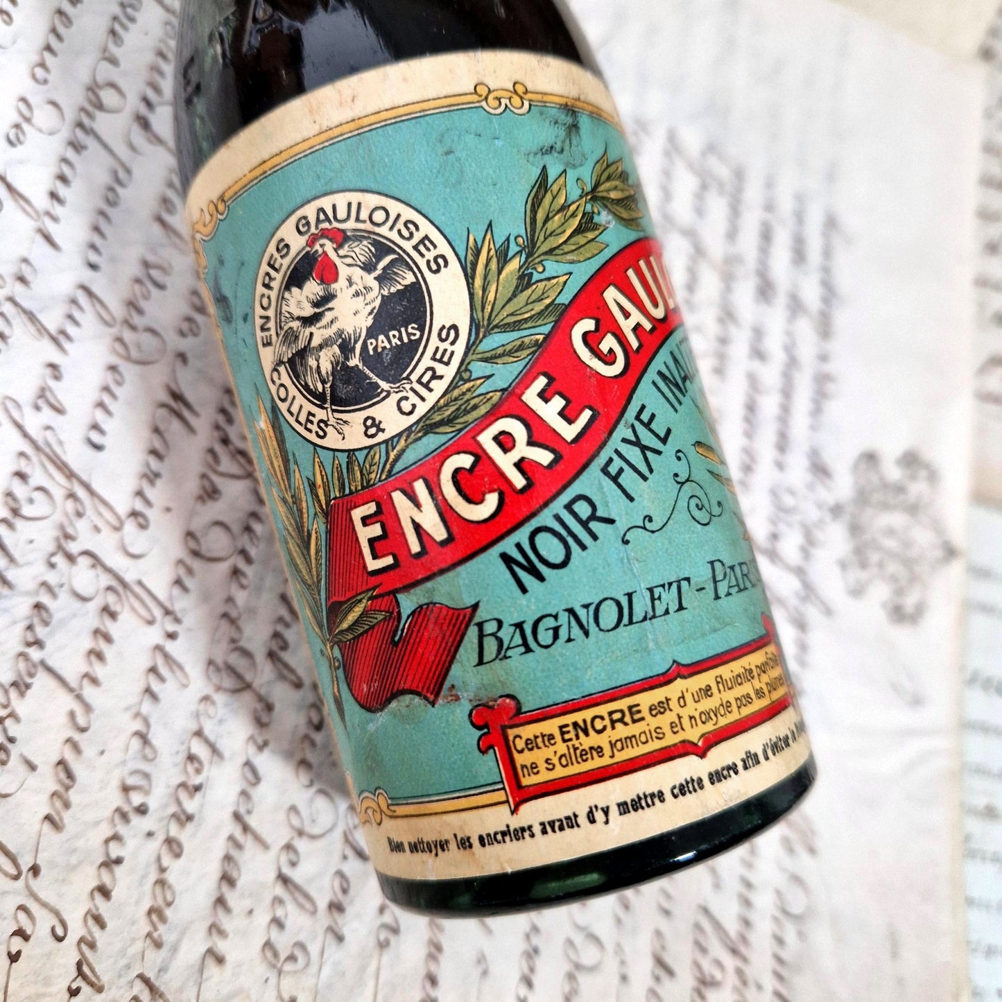 antique ink bottle encre gauloise