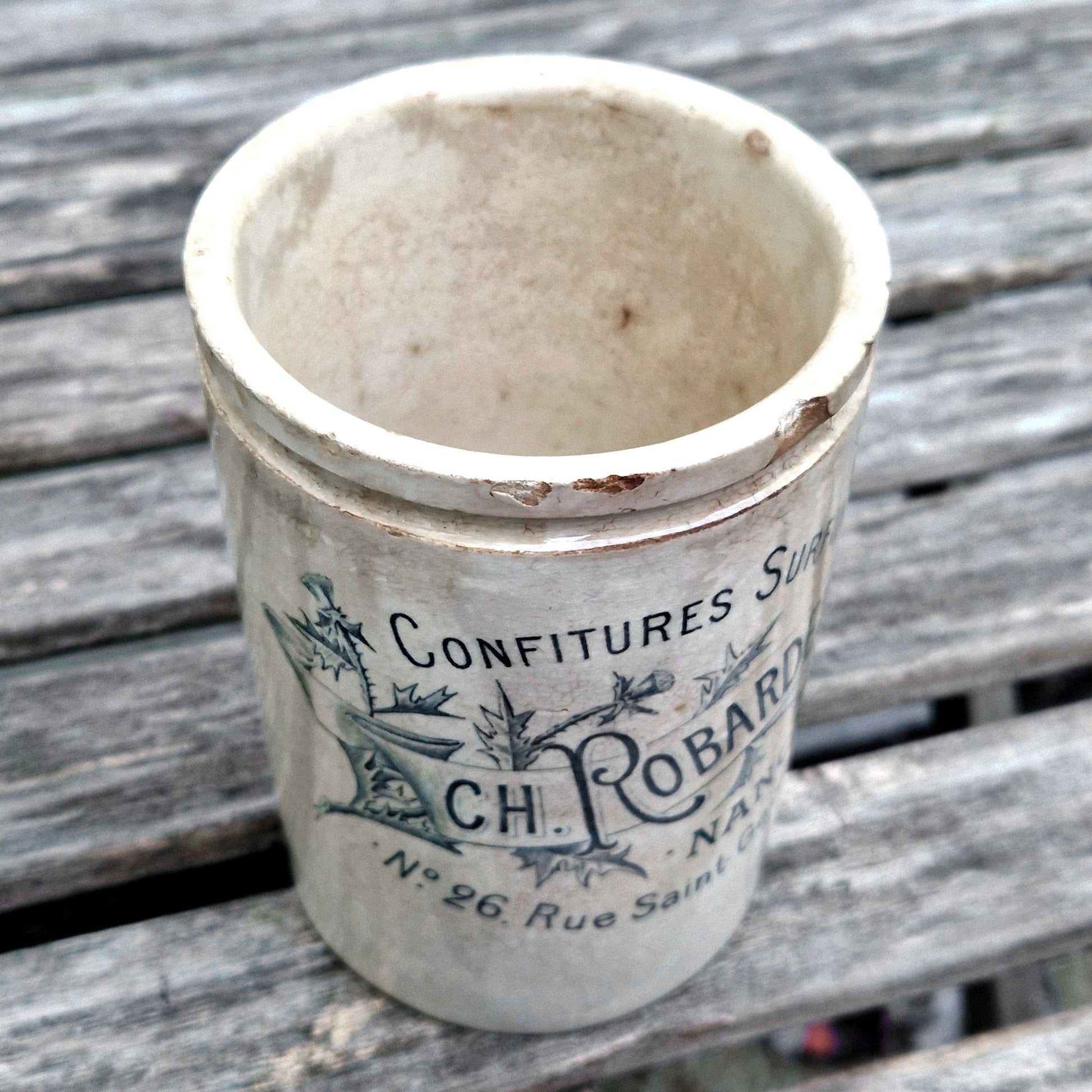 antique jam pot robardelle nancy