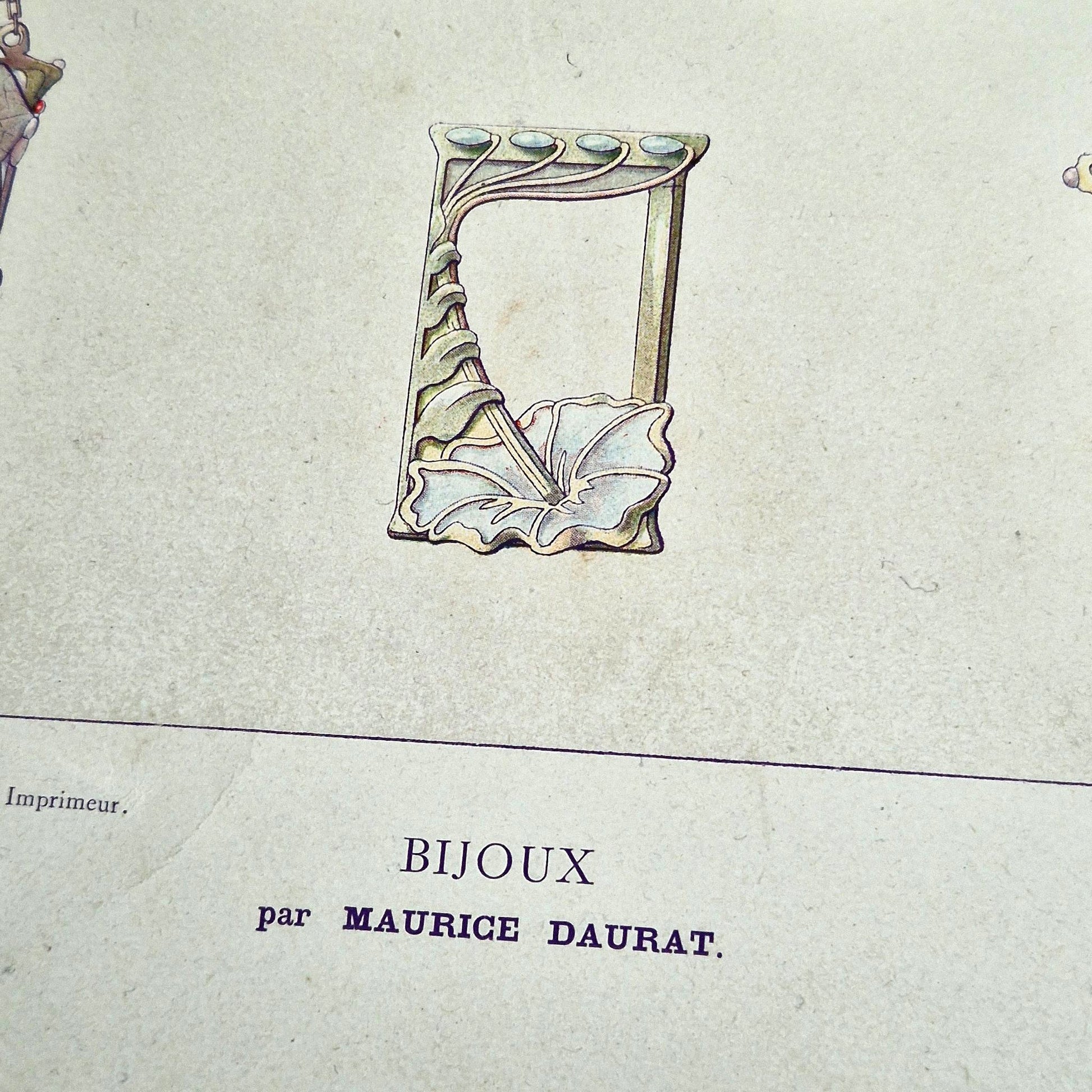 antique jewelry illustration 1900