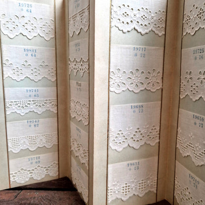 antique lace textile sample catalog
