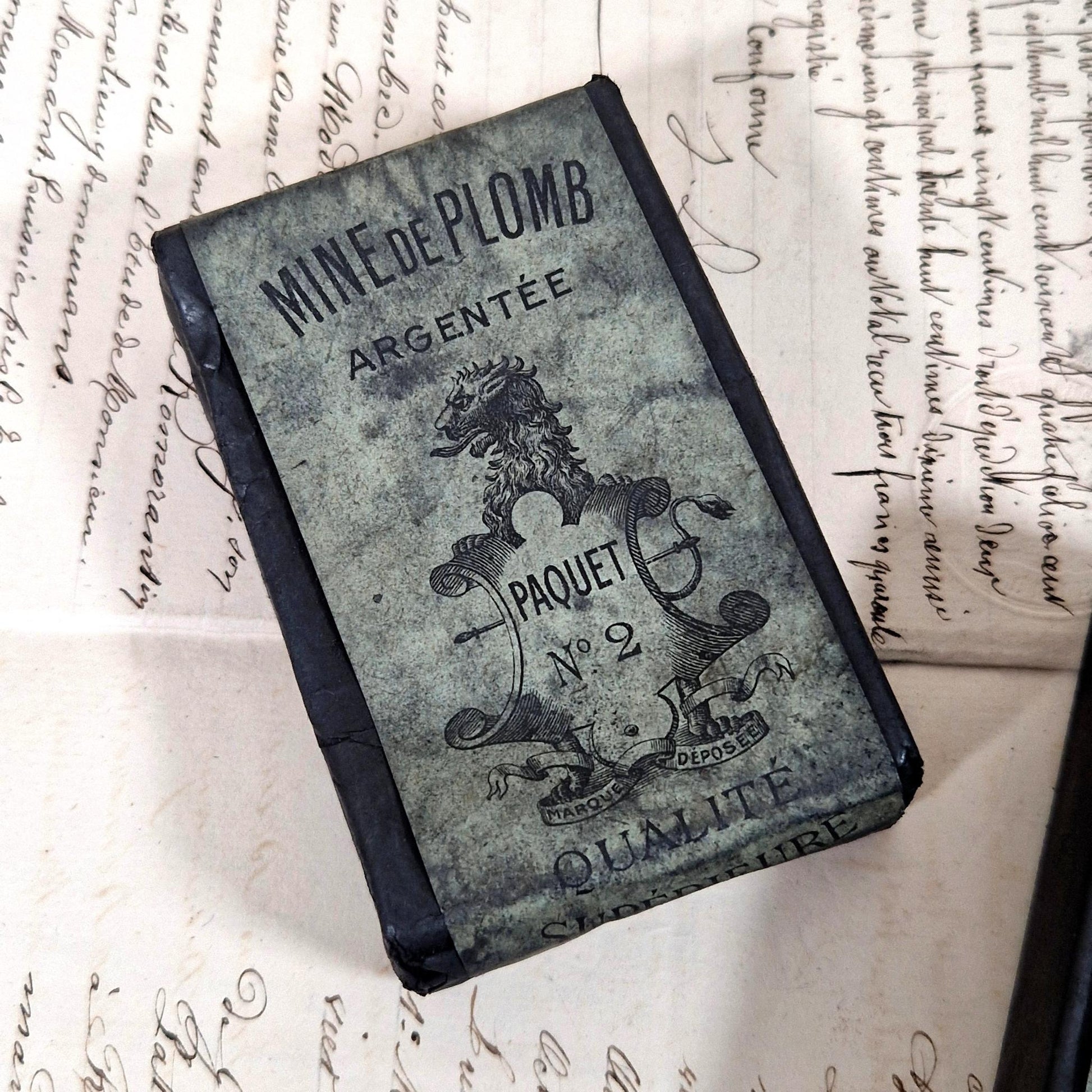 antique lead pencil refill box