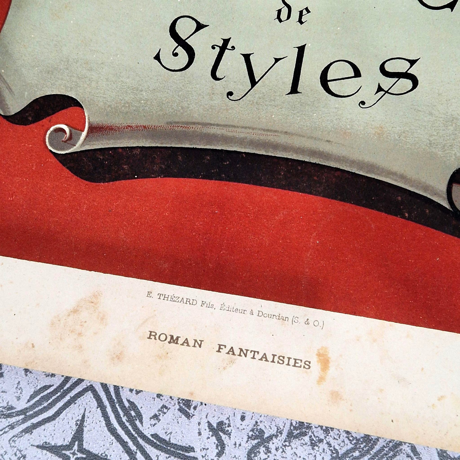 antique lithograph furniture advertising