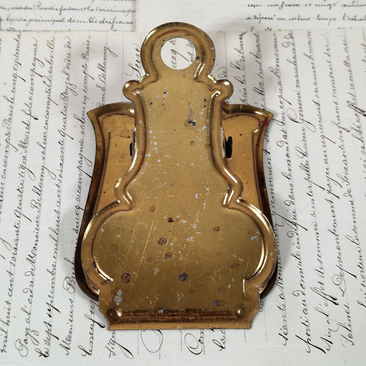 antique mail clip barre bleue