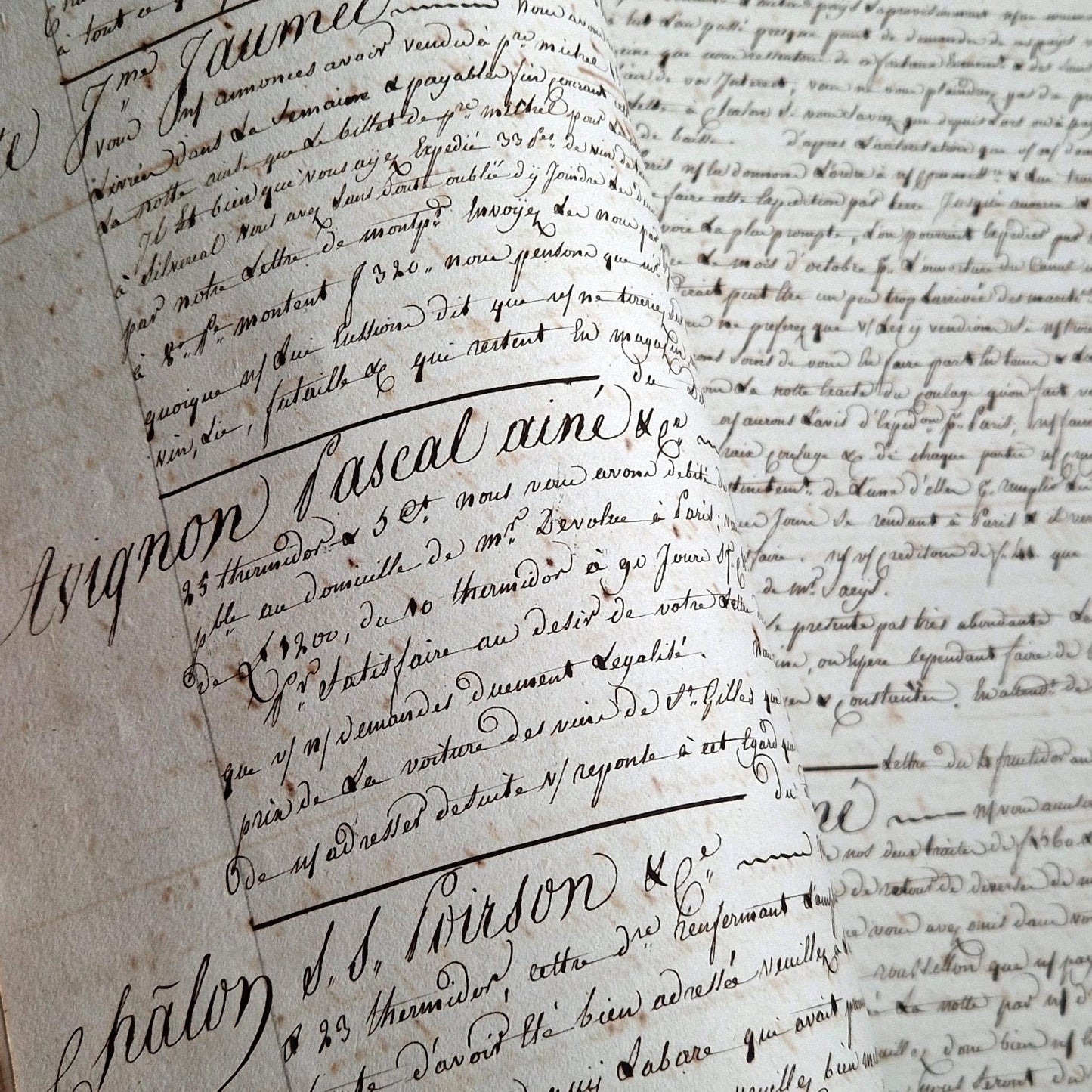 antique manuscript ledger early 19th