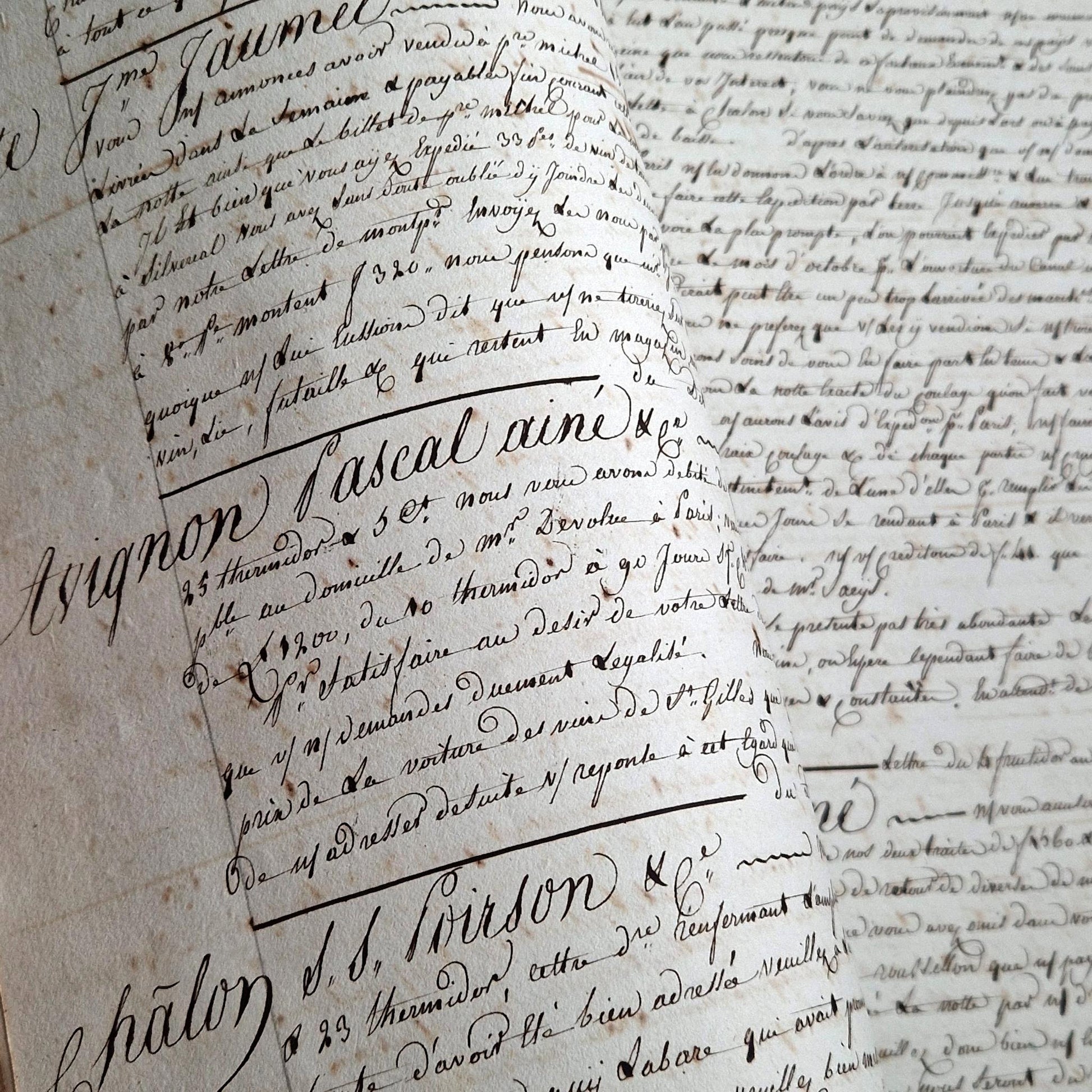 antique manuscript ledger early 19th