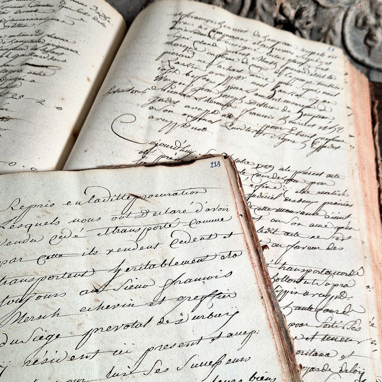 antique manuscripts XVIIIe