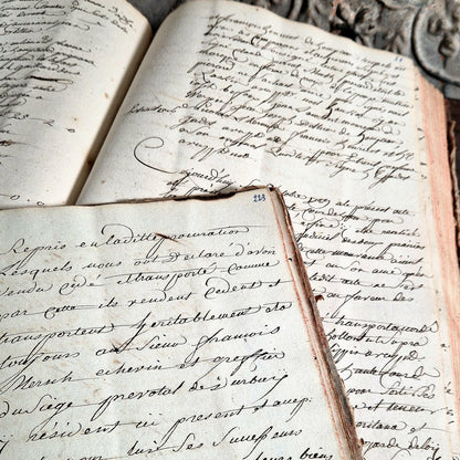 antique manuscripts XVIIIe