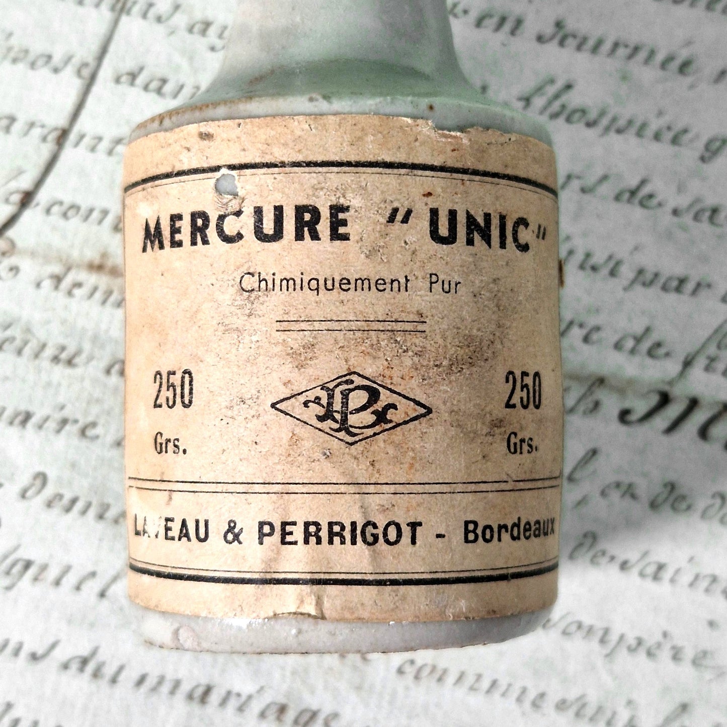 antique mercury bottle france