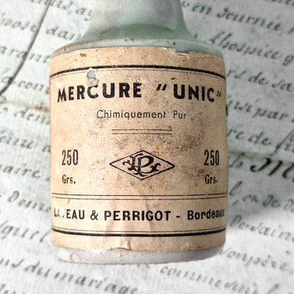 antique mercury bottle france