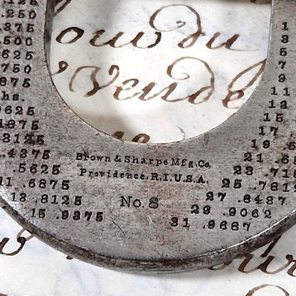 antique micrometer brown sharpe no8
