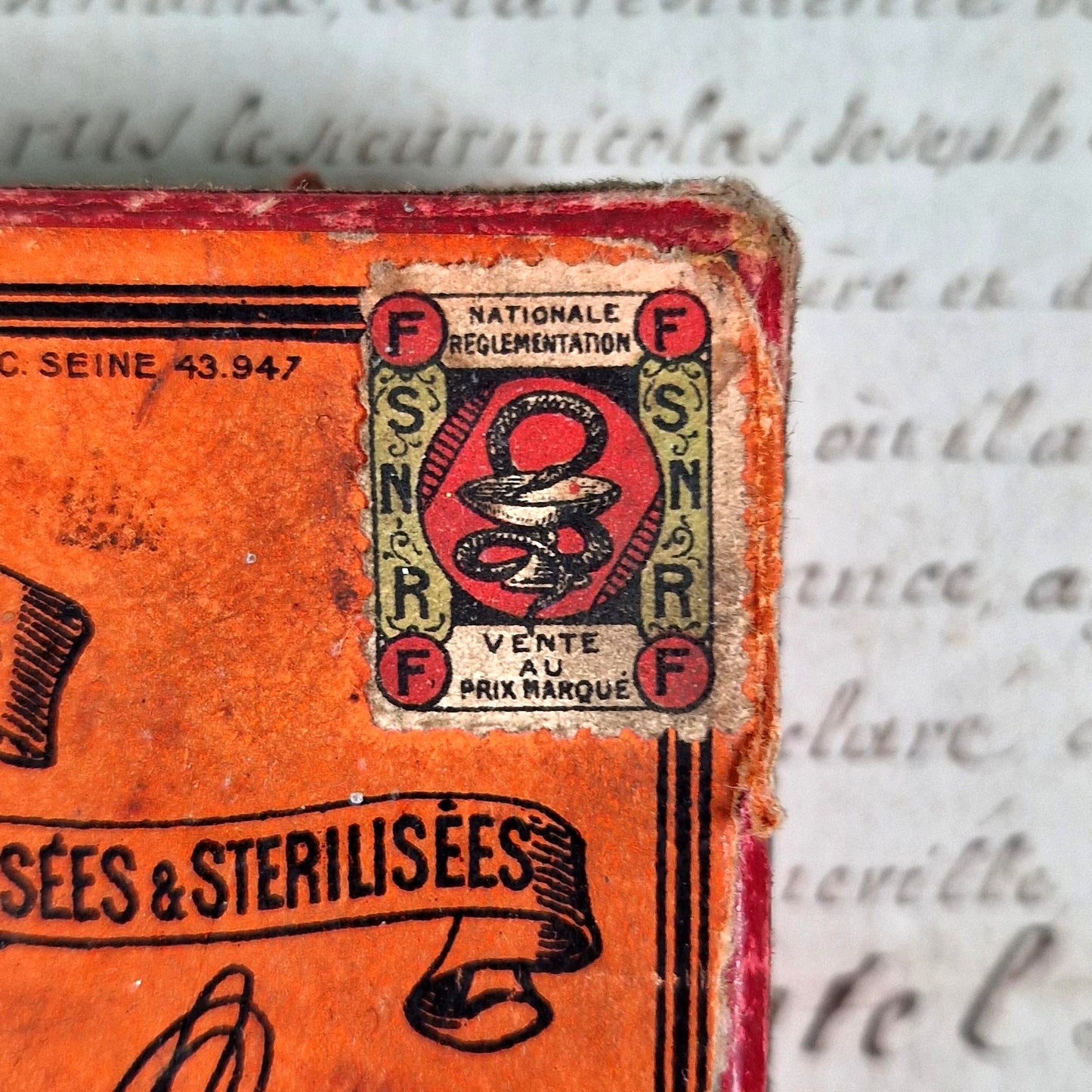 antique morphine ampoule box