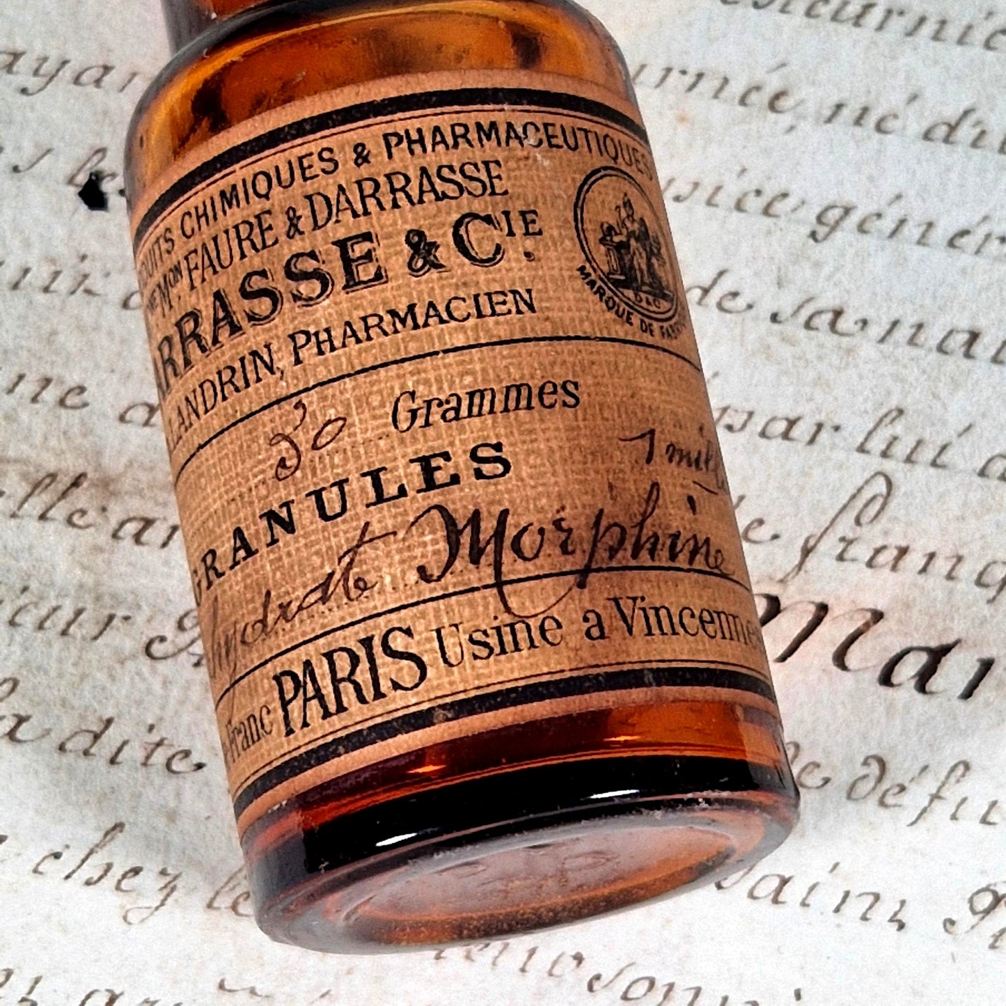 antique morphine bottle france 2