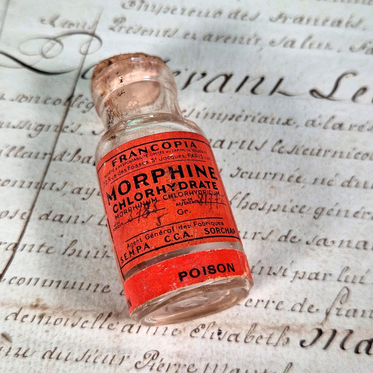 antique morphine bottle france 2