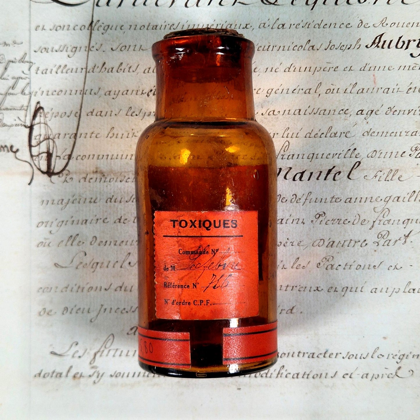 antique morphine bottle france