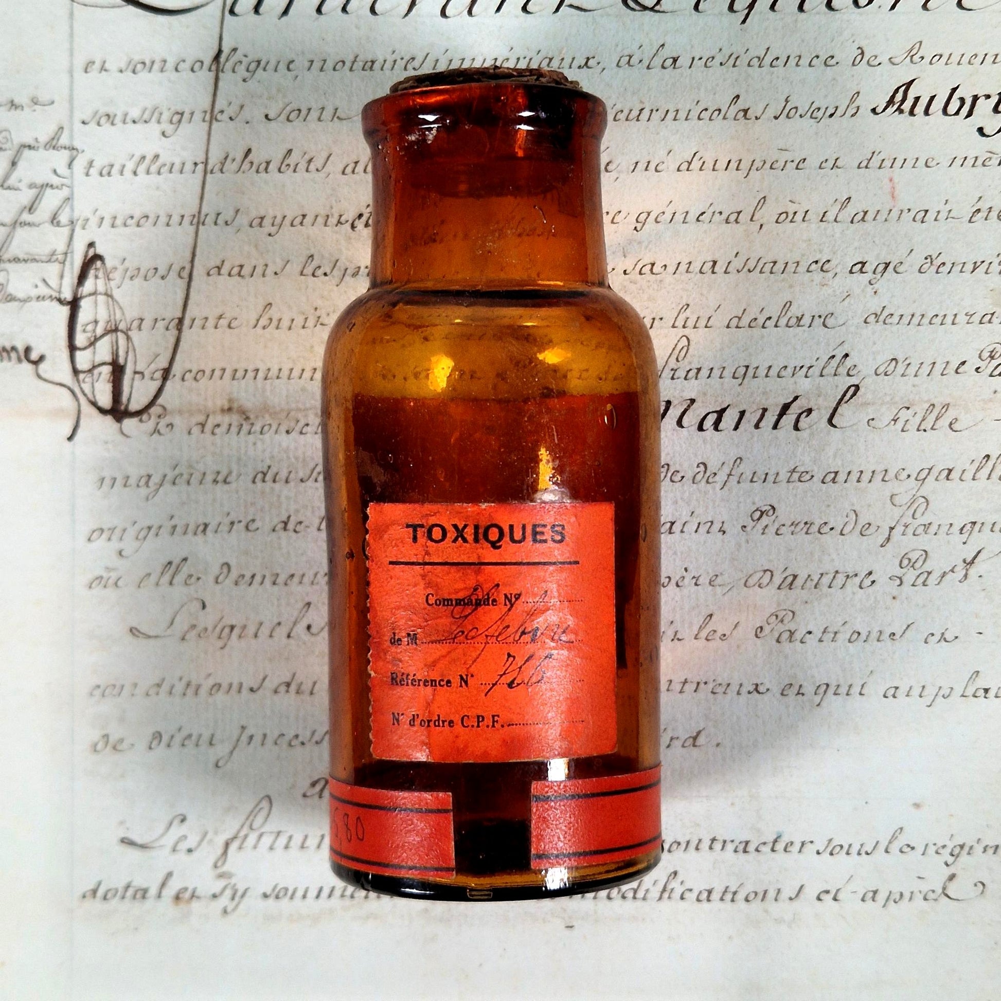 antique morphine bottle france