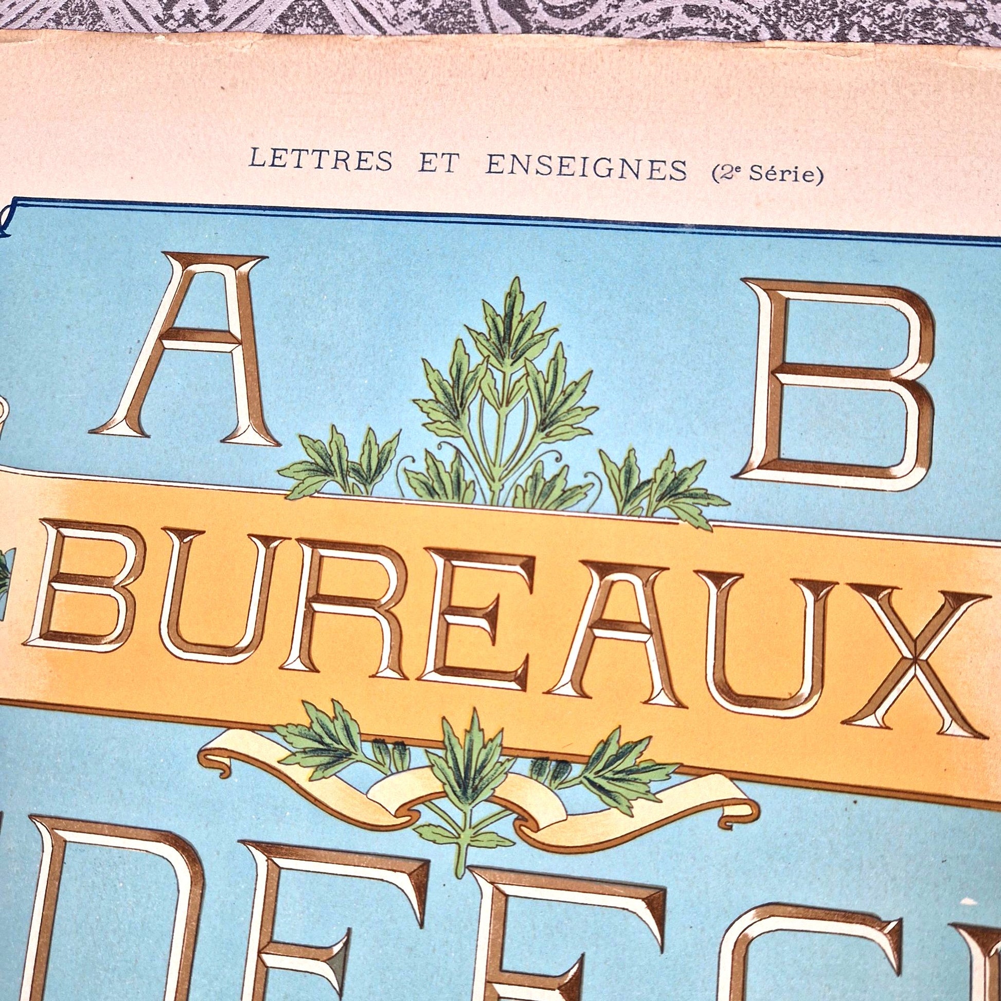 antique office alphabet