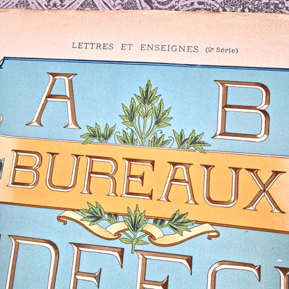 antique office alphabet