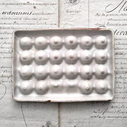 antique paint palette french enameld ceramic