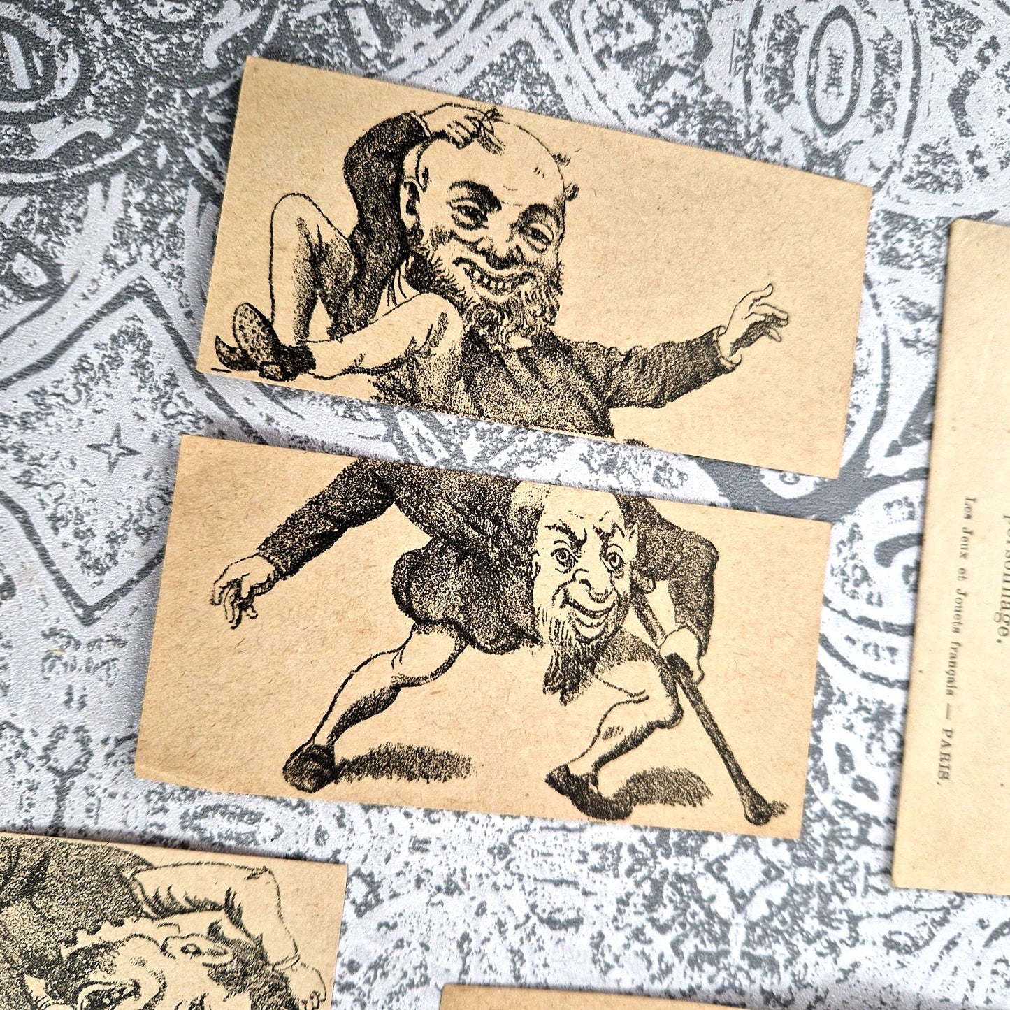 antique paper game four vagabonds