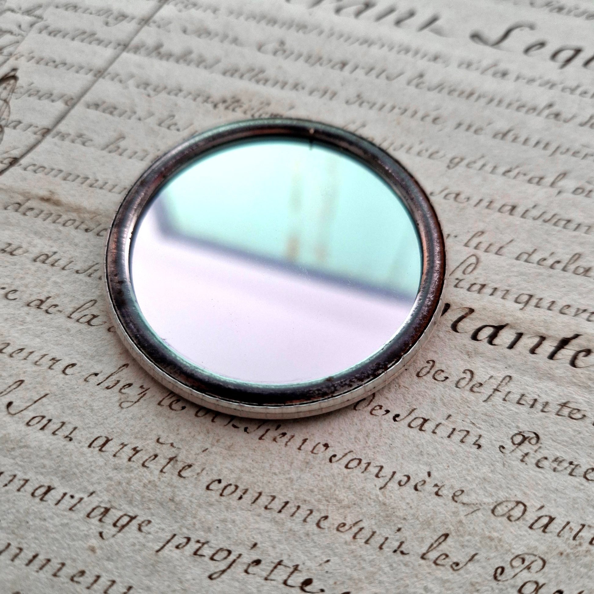 antique parisian vanity mirror