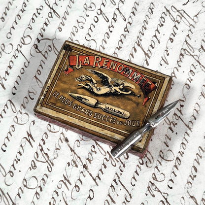antique pen nibs box la renommee 2