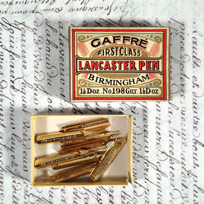 antique pen nibs lancaster gaffre birmingham