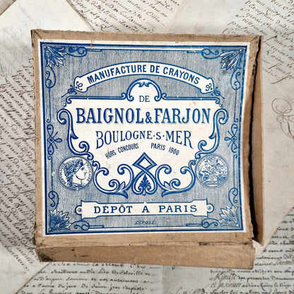 antique pencil box baignol farjon
