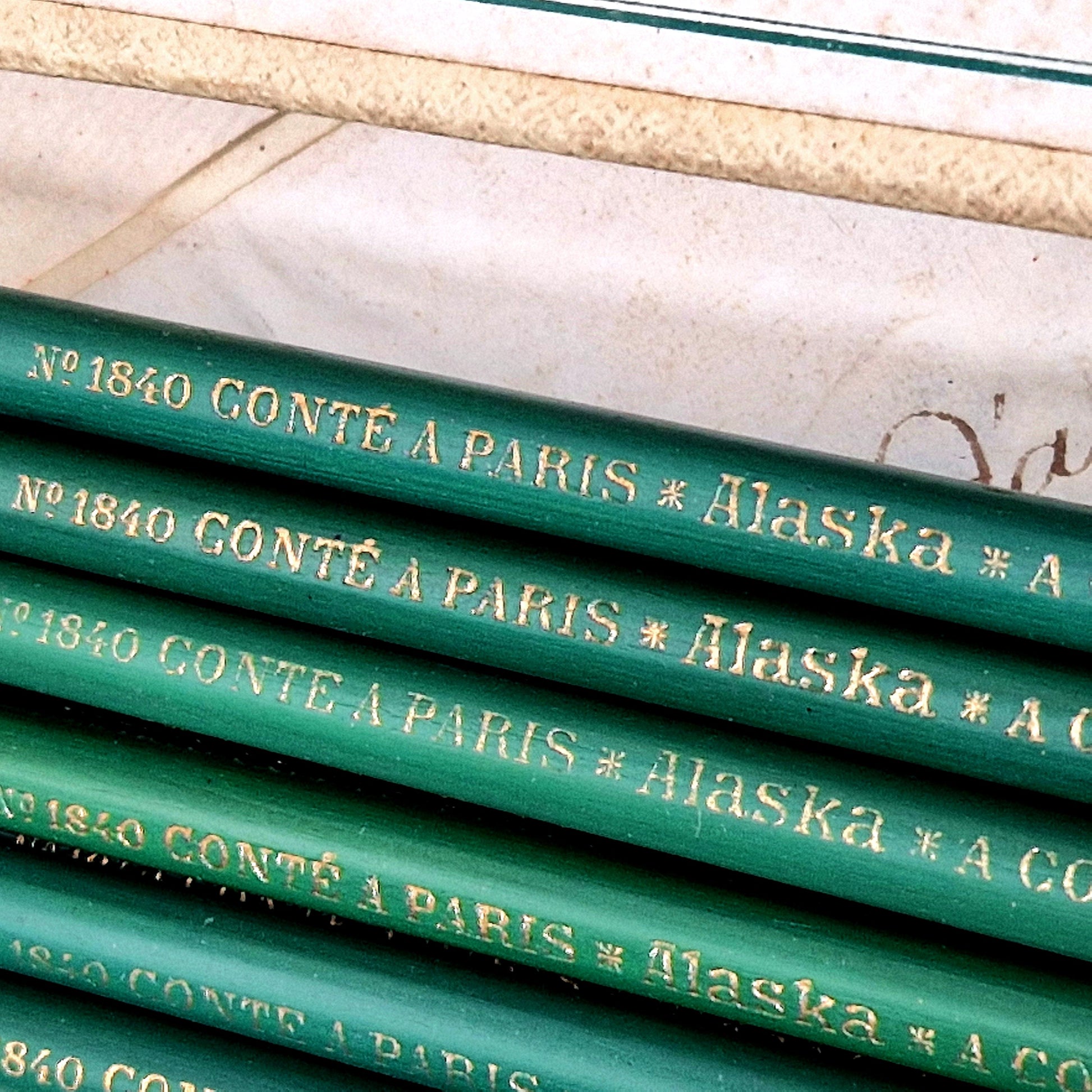 antique pencil box conte paris alaska