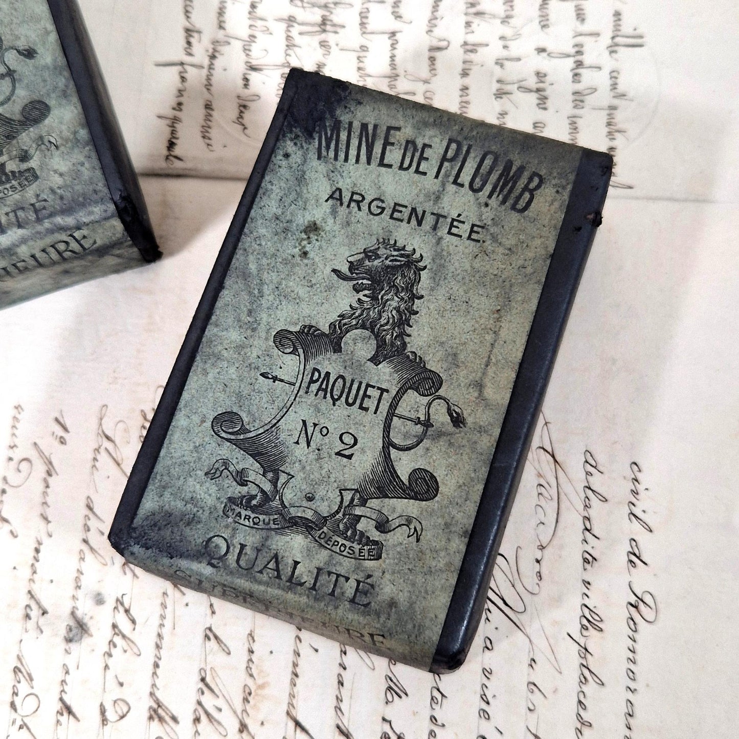 antique pencil lead box france