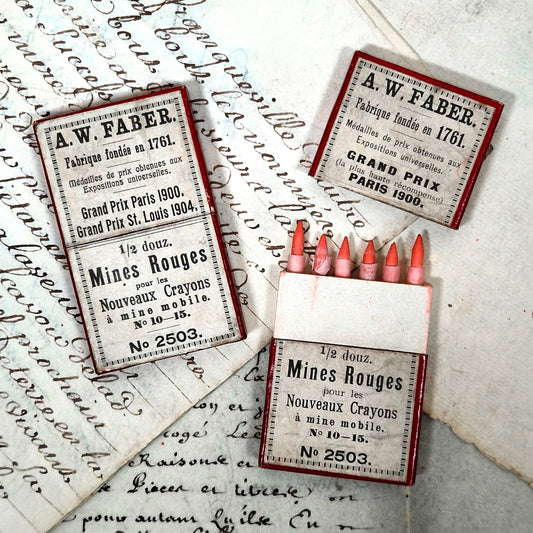antique pencil leads aw faber red leads