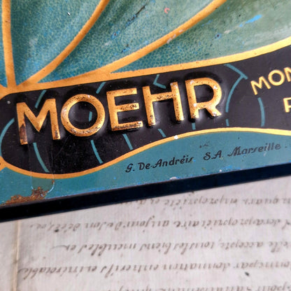 antique perfume display sign