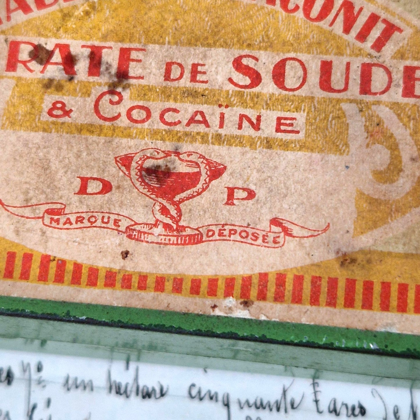 antique pharmacy box cocaine