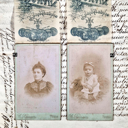 antique photo c romain tours silk cover