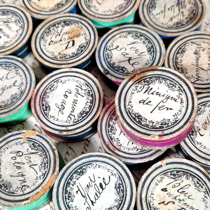 antique pigment boxes set