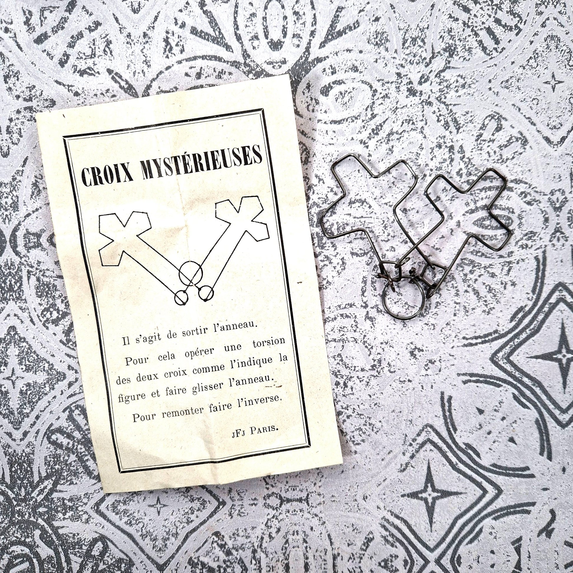 antique puzzle the mysterious cross