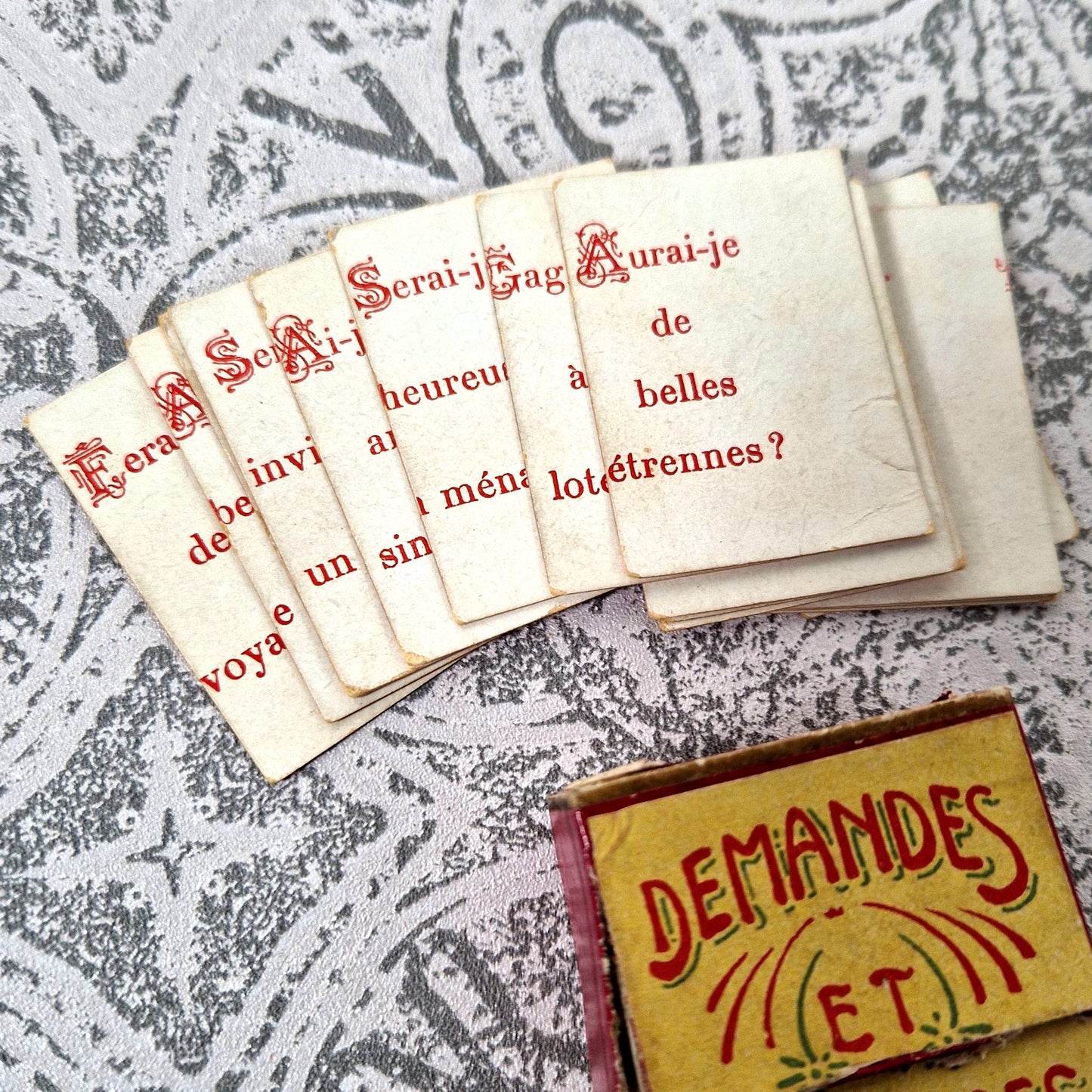 antique question answer game 1900