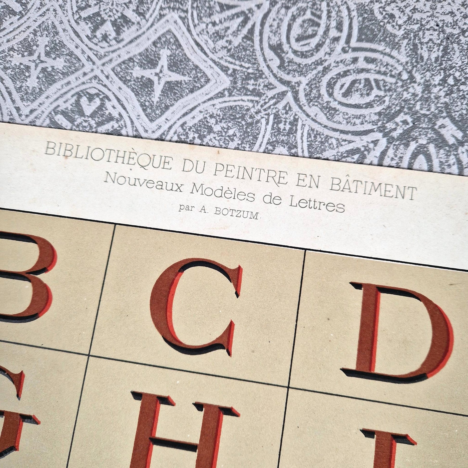 antique shadowed capitals 1900 botzum