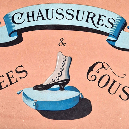 antique shoe sign painter plate