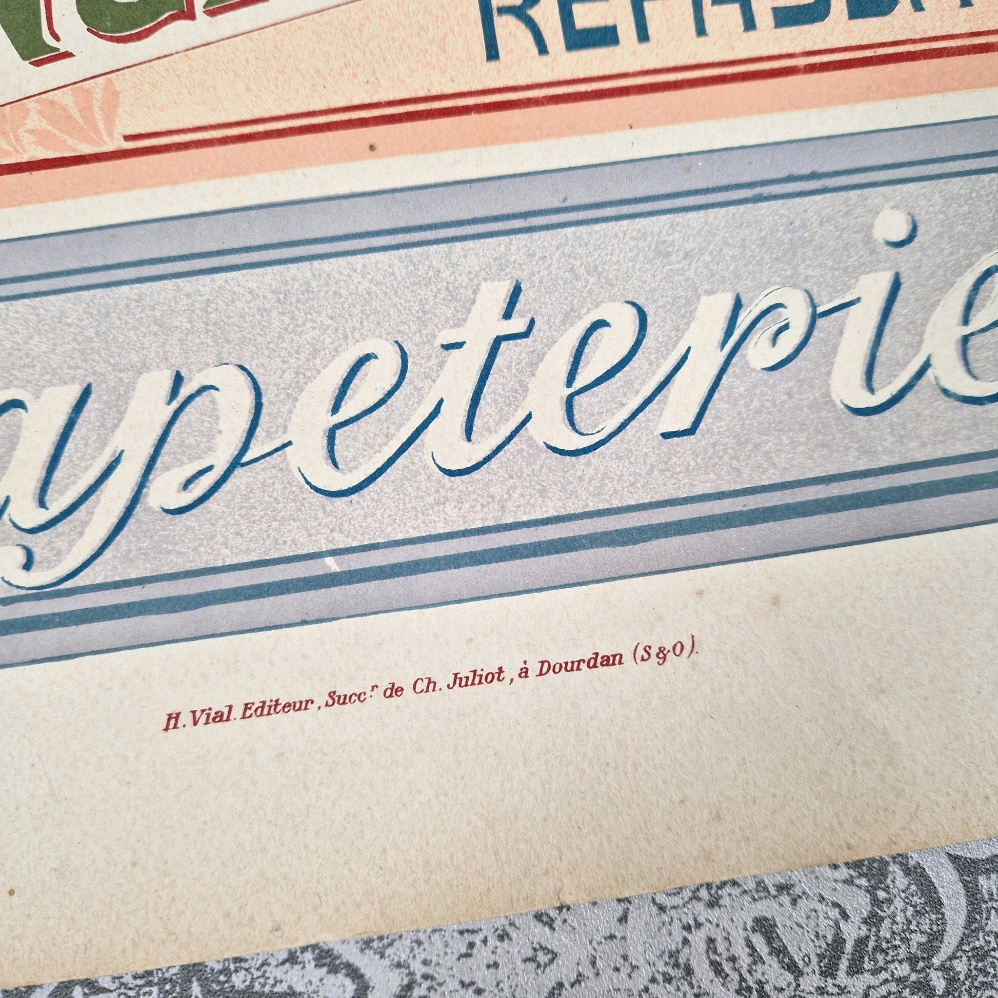 antique shop signs typography 1900 morocq