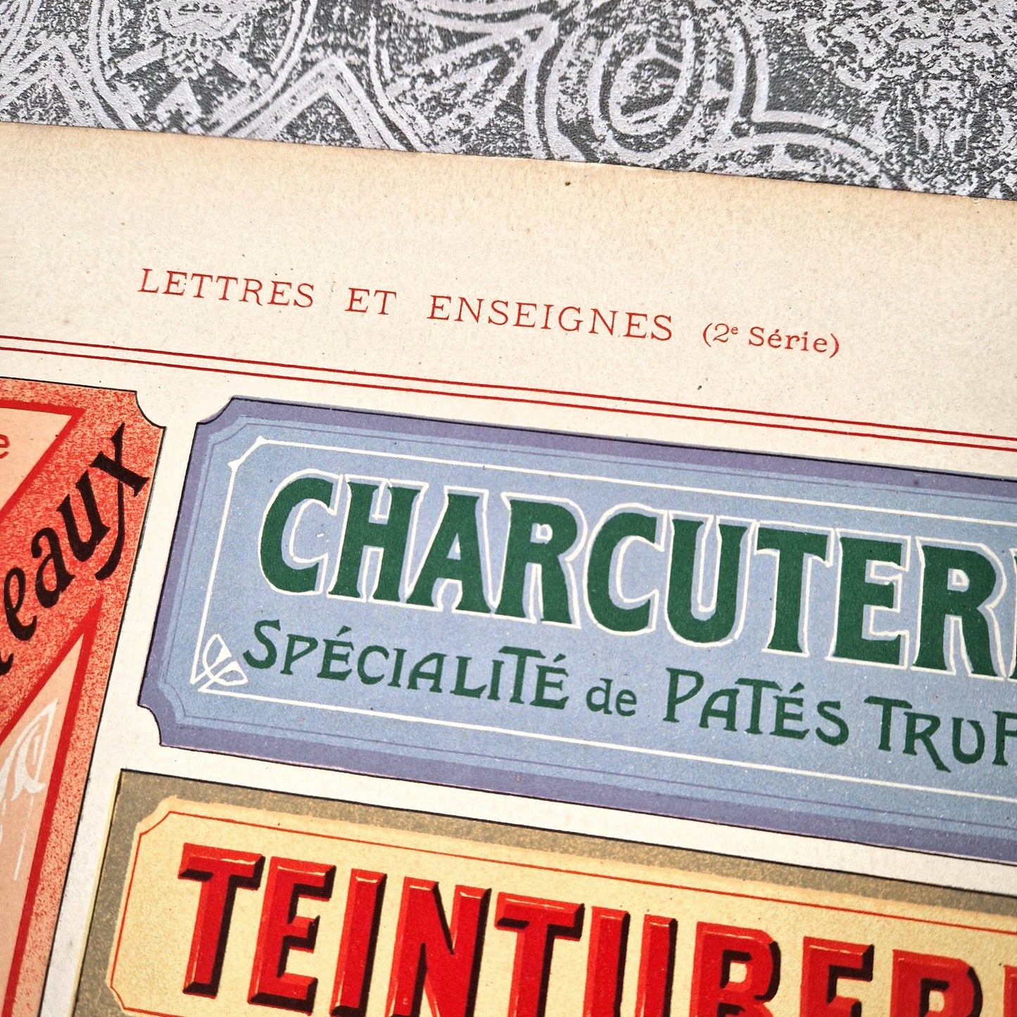 antique shop signs typography