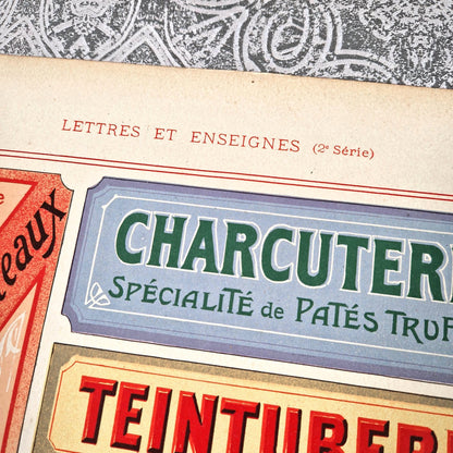 antique shop signs typography