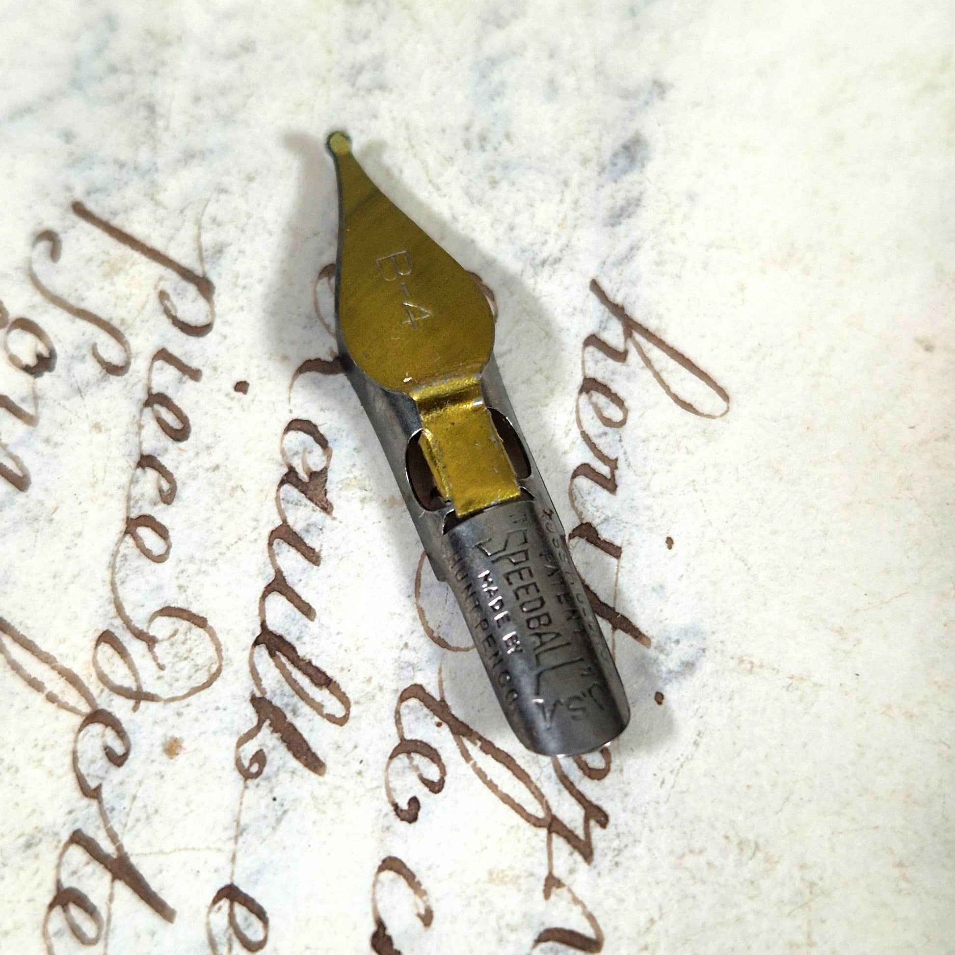 antique speedball pen nibs b4 usa