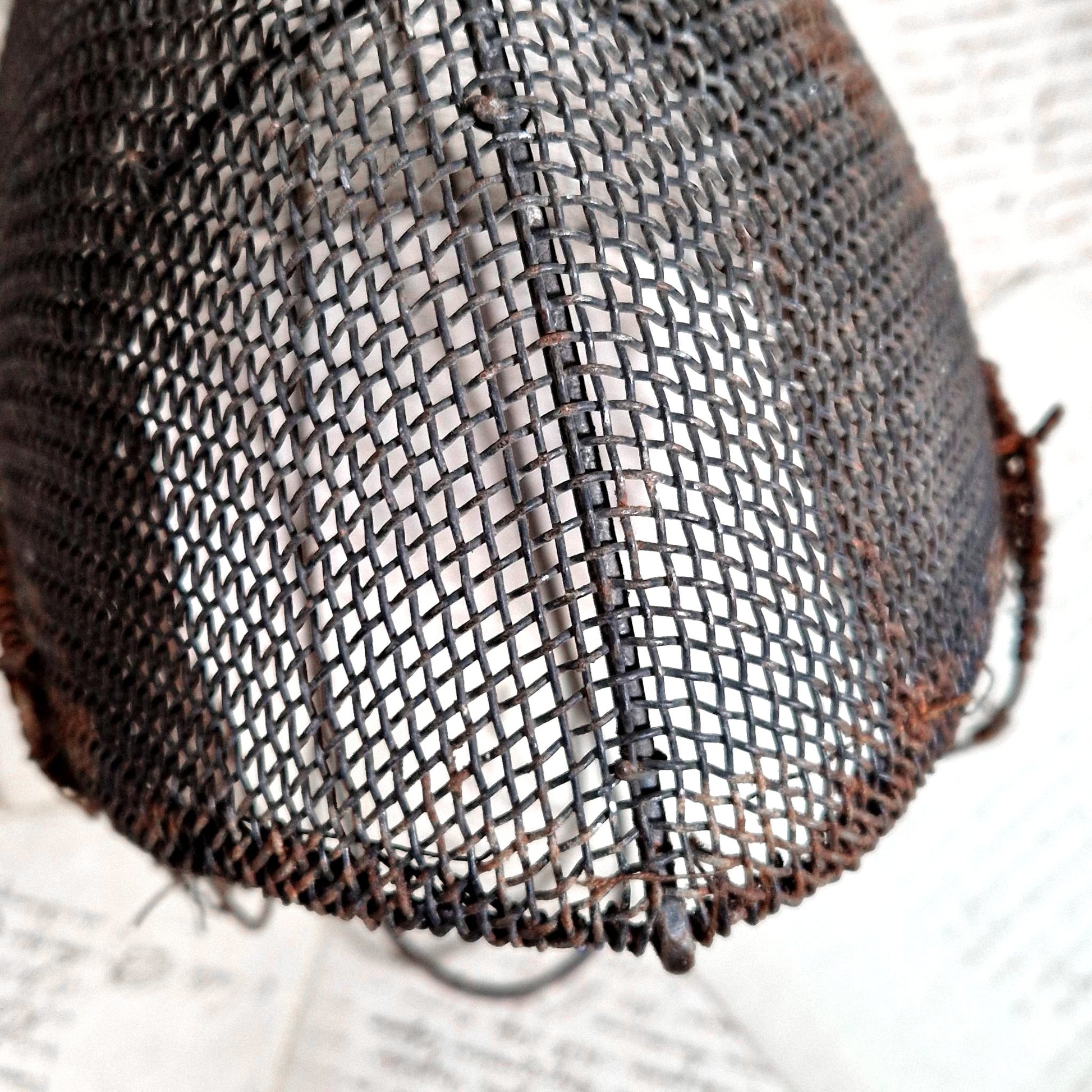 antique swordfighting mask 19th century
