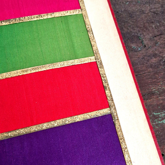 antique textile sample book