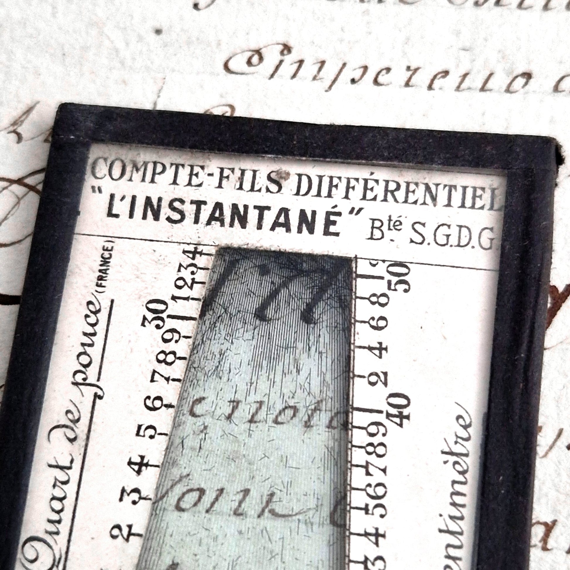 antique thread counter instantane