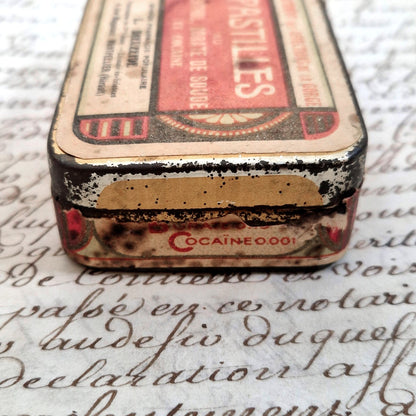 antique tin box cocaine menthol montpellier